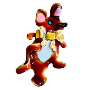 Lunch At The Ritz Katz & Meese Earrings VTG Mouse Pierced Single Earring Only